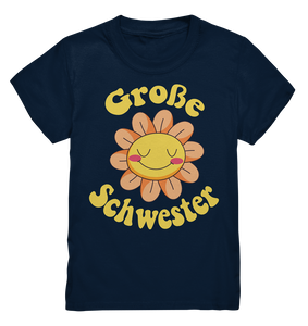 Große Schwester T-Shirt Blume Große Schwester Geschenk