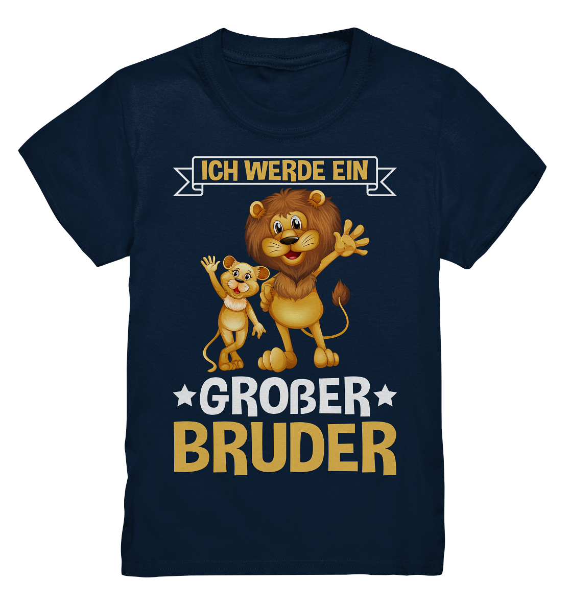 Ich werde ein Großer Bruder Löwen T-Shirt