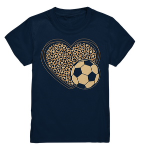 Leopard Fußball Mädchen T-Shirt
