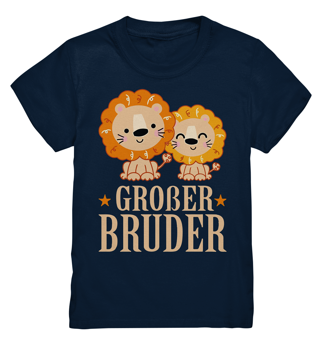 Niedlicher Löwe Großer Bruder T-Shirt