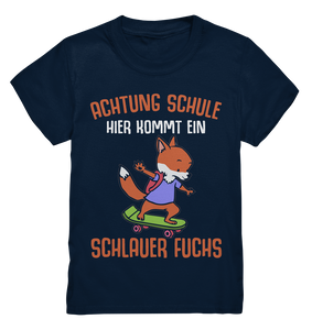 Schulanfang T-Shirt Schlauer Fuchs Einschulung Junge Mädchen Schulkind Outfit