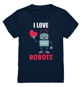 Liebe Roboter Jungen Robotertechnik T-Shirt