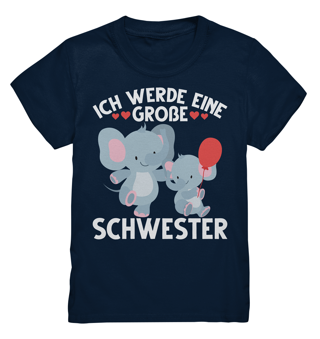 Große Schwester T-Shirt Elefanten Große Schwester Geschenk