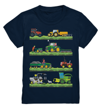 Laden Sie das Bild in den Galerie-Viewer, Traktor Landmaschinen Mähdrescher T-Shirt Kinder
