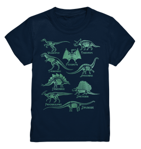 Dino Sklette Kinder Dinosaurier Fan T-Shirt