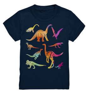 Kinder Dinosaurier Bunte Dinos T-Shirt