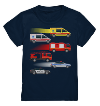 Laden Sie das Bild in den Galerie-Viewer, Krankenwagen Feuerwehr Polizei T-Shirt Kinder
