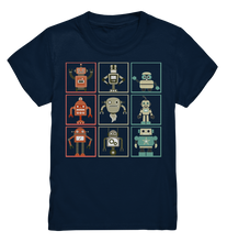 Laden Sie das Bild in den Galerie-Viewer, Retro Roboter Sammlung Lustige Robotik Kinder T-Shirt
