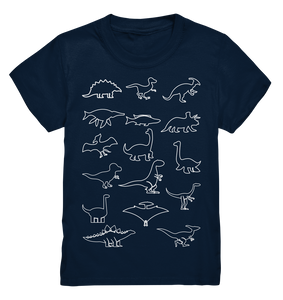 Dinosaurier Silhouetten Dino Kinder T-Shirt