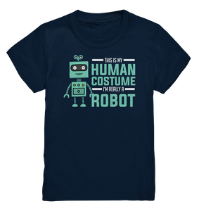 Cooles Roboter Kostüm Kinder Shirt