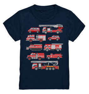Feuerwehrauto Retro Feuerwehrmann T-Shirt Kinder