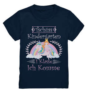 Schulanfang T-Shirt Prinzessin Einhorn Einschulung Mädchen Schulkind Outfit