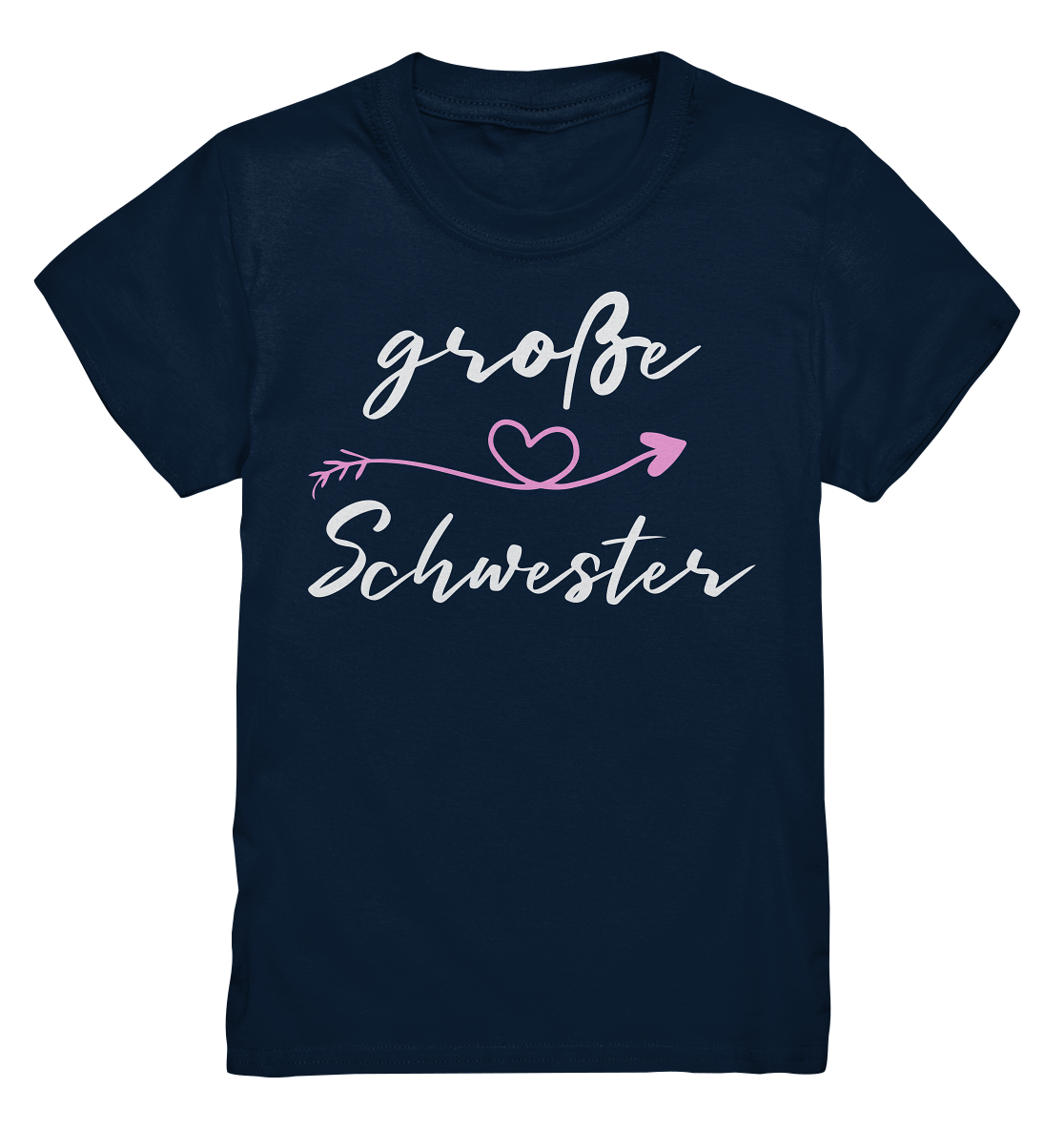 Große Schwester T-Shirt Herz Große Schwester Geschenk