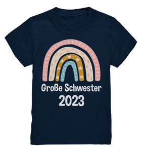 Große Schwester Geschenk Regenbogen Große Schwester 2023 T-Shirt