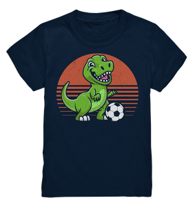 Fußball Jungs Fußballer Dinosaurier Fußballspieler T-Shirt