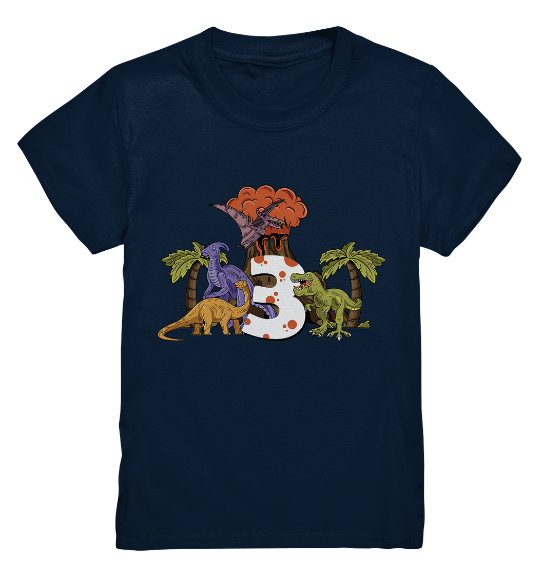 Dinosaurier Vulkan Kinder T-Shirt