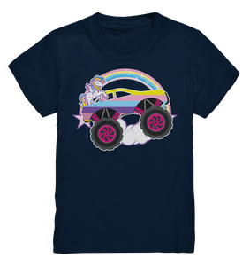 Monstertruck Einhorn Mädchen Monster Truck Kinder T-Shirt