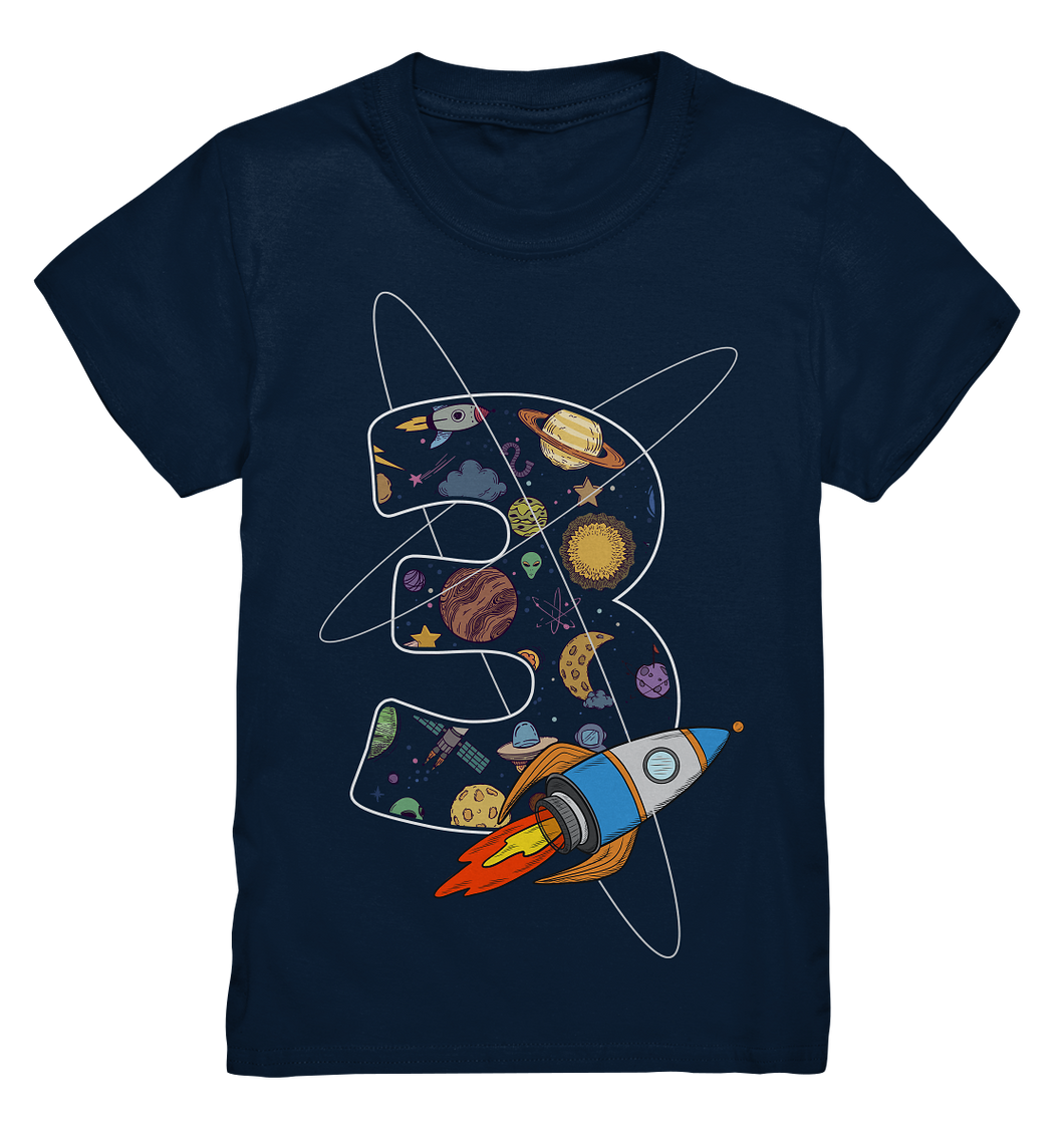 Rakete Weltraum Kinder T-Shirt
