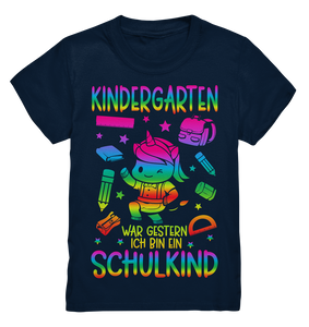 Einhorn SCHULKIND T-Shirt Einschulung Geschenk 2023 Schulanfang Outfit