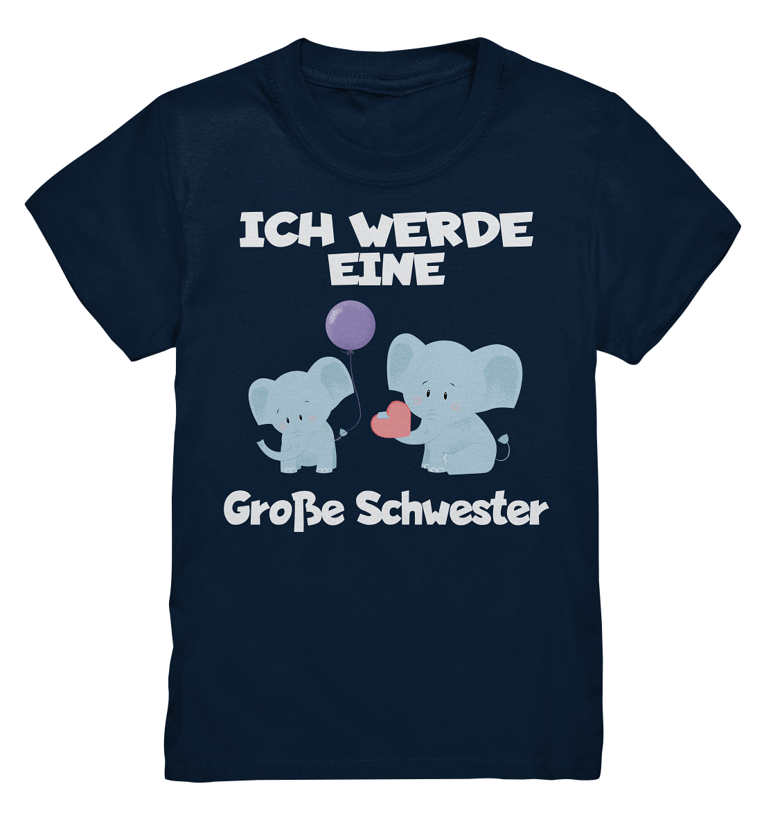 Große Schwester T-Shirt Elefanten Große Schwester Geschenk