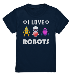 Roboter Liebe T-Shirt Kinder Geschenk