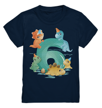 Laden Sie das Bild in den Galerie-Viewer, Dinosaurier 6 Jahre alt Dino 6. Geburtstag T-Shirt
