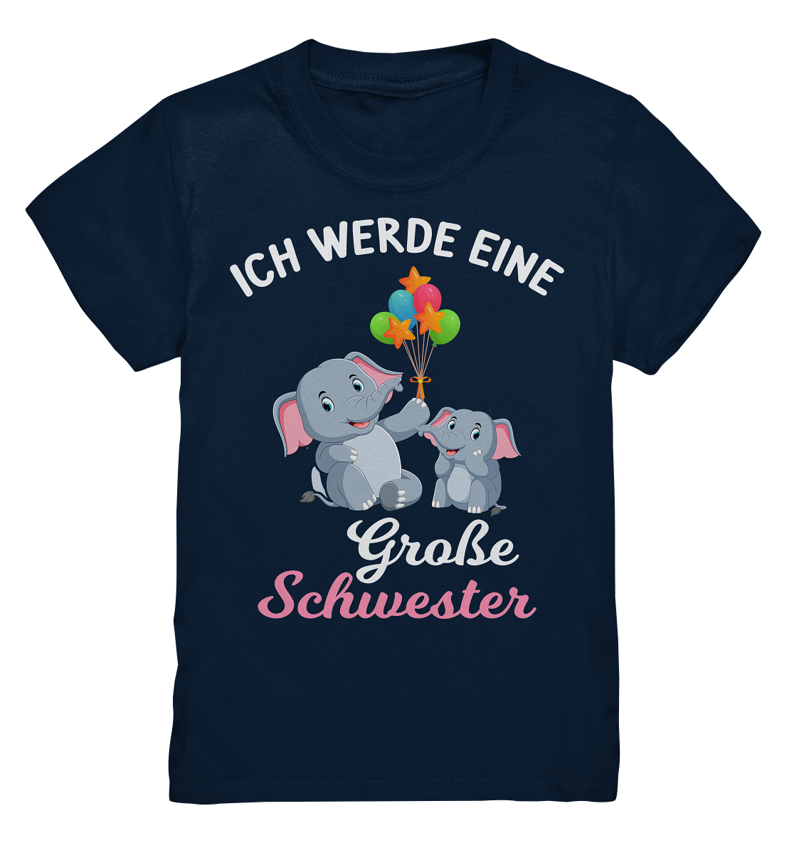 Große Schwester T-Shirt Elefant Große Schwester Geschenk