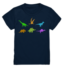 Laden Sie das Bild in den Galerie-Viewer, Bunte Dinosaurier Kinder Dinos T-Shirt
