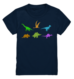 Bunte Dinosaurier Kinder Dinos T-Shirt