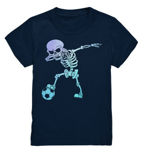 Fußball Jungs Fußballer Dabbing Skelett Fußballspieler T-Shirt