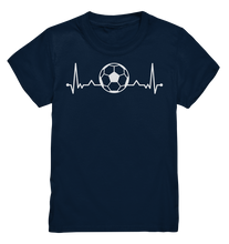 Laden Sie das Bild in den Galerie-Viewer, Fußball Herzschlag Fußballer Geschenk Fußballspieler T-Shirt
