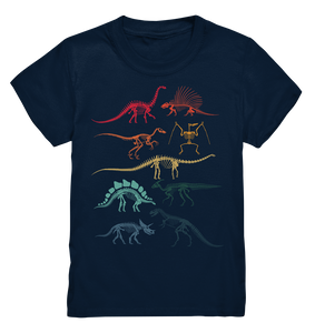 Dino Skelette Kinder Dinosaurier T-Shirt