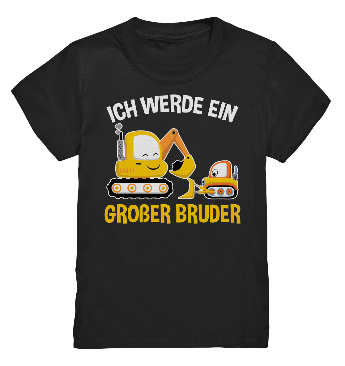 Bagger Baustelle Großer Bruder T-Shirt