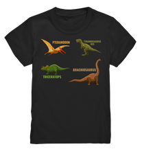 Laden Sie das Bild in den Galerie-Viewer, Dinosaurier Arten Dino Kinder T-Shirt
