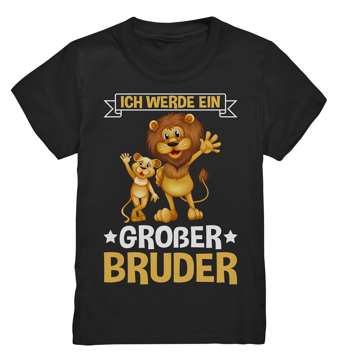 Ich werde ein Großer Bruder Löwen T-Shirt