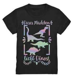 Mädchen Dinosaurier Fan Dino Kinder T-Shirt