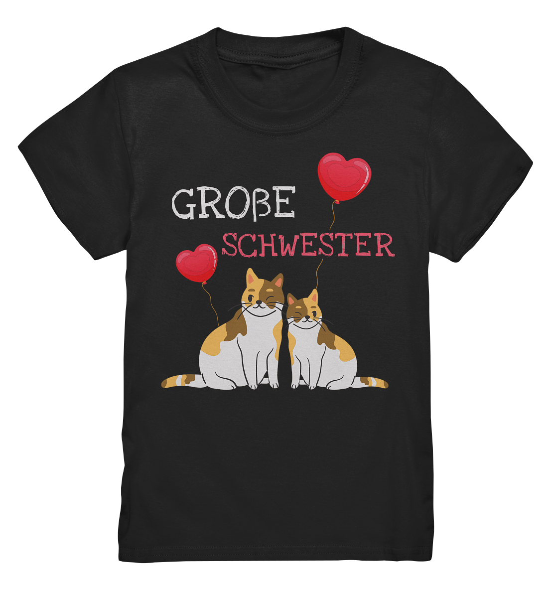 Große Schwester Shirt Katzen Liebe Große Schwester Geschenk