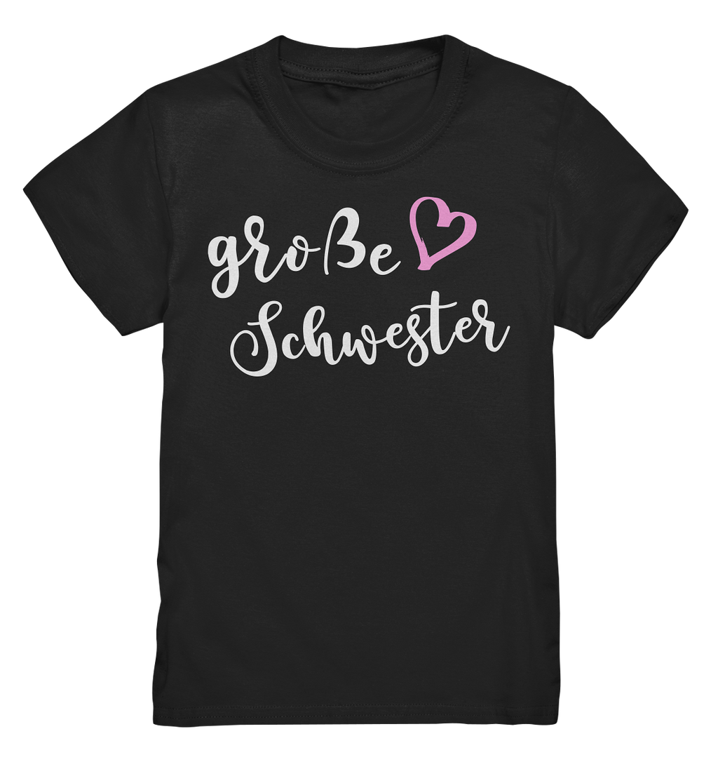 Große Schwester T-Shirt Herz Liebe Große Schwester Geschenk