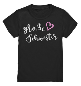 Große Schwester T-Shirt Herz Liebe Große Schwester Geschenk
