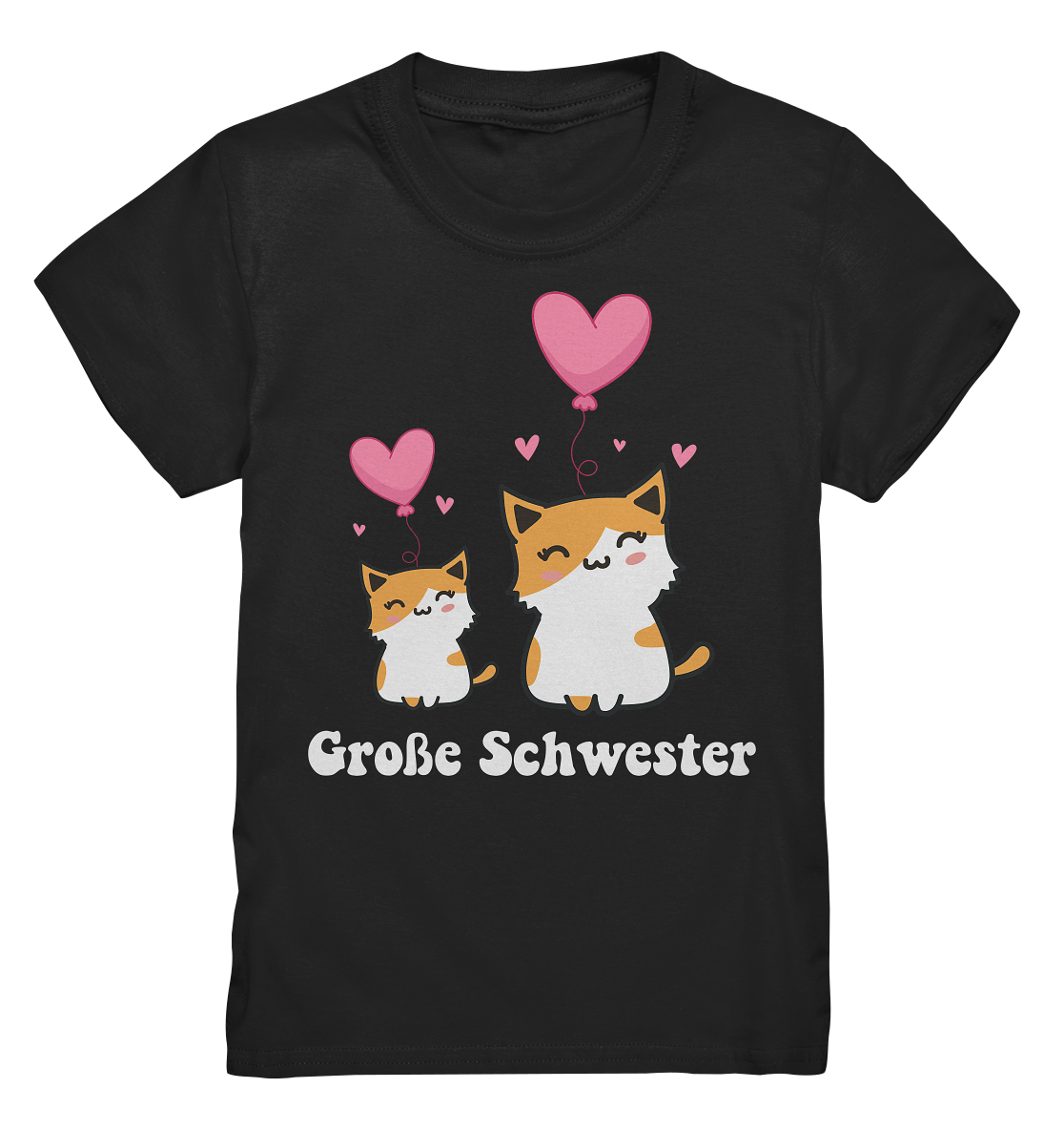 Große Schwester T-Shirt Katze Große Schwester Geschenk