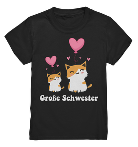 Große Schwester T-Shirt Katze Große Schwester Geschenk