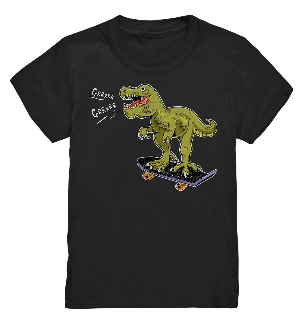 Skater T-rex Dino Junge Skateboard Dinosaurier T-Shirt