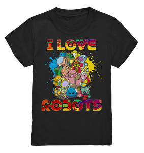 Liebe Roboter Lustige Robotik Kinder T-Shirt