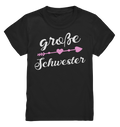 Große Schwester T-Shirt Pfeil Herz Große Schwester Geschenk