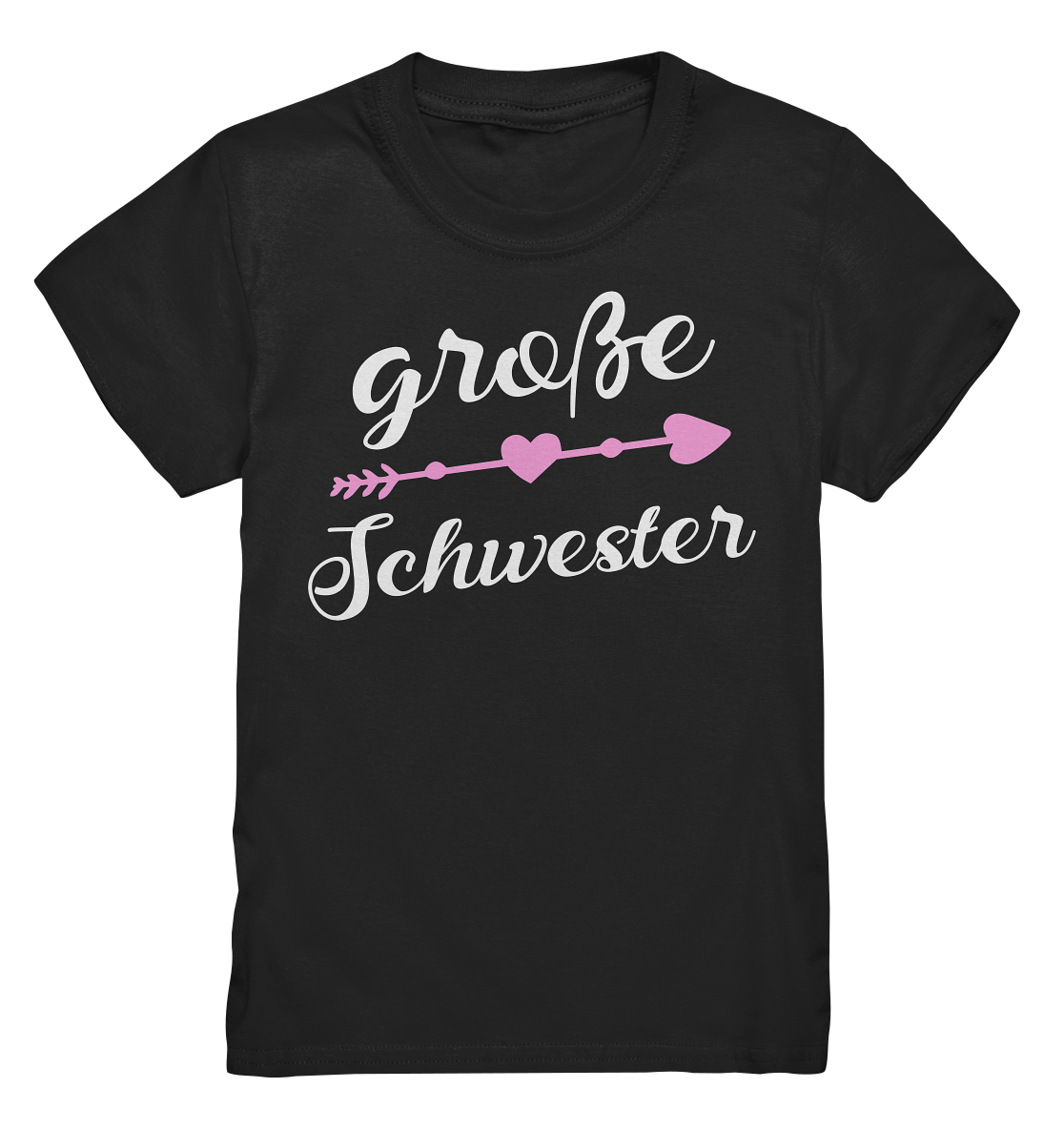 Große Schwester T-Shirt Pfeil Herz Große Schwester Geschenk