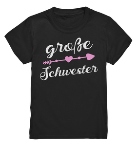 Große Schwester T-Shirt Pfeil Herz Große Schwester Geschenk