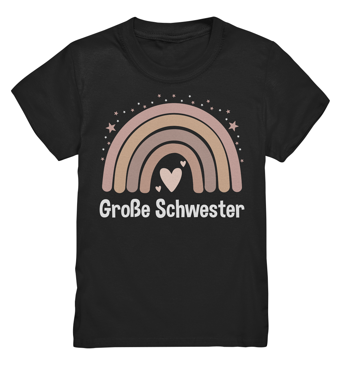 Große Schwester T-Shirt Regenbogen Große Schwester Geschenk