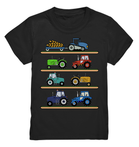 Kinder Traktor Landmaschinen Landwirtschaft T-Shirt