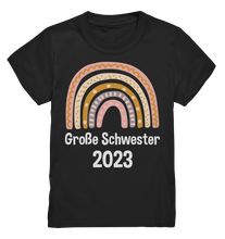 Laden Sie das Bild in den Galerie-Viewer, Große Schwester 2023 T-Shirt Regenbogen Große Schwester Geschenk
