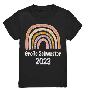Große Schwester 2023 T-Shirt Regenbogen Große Schwester Geschenk
